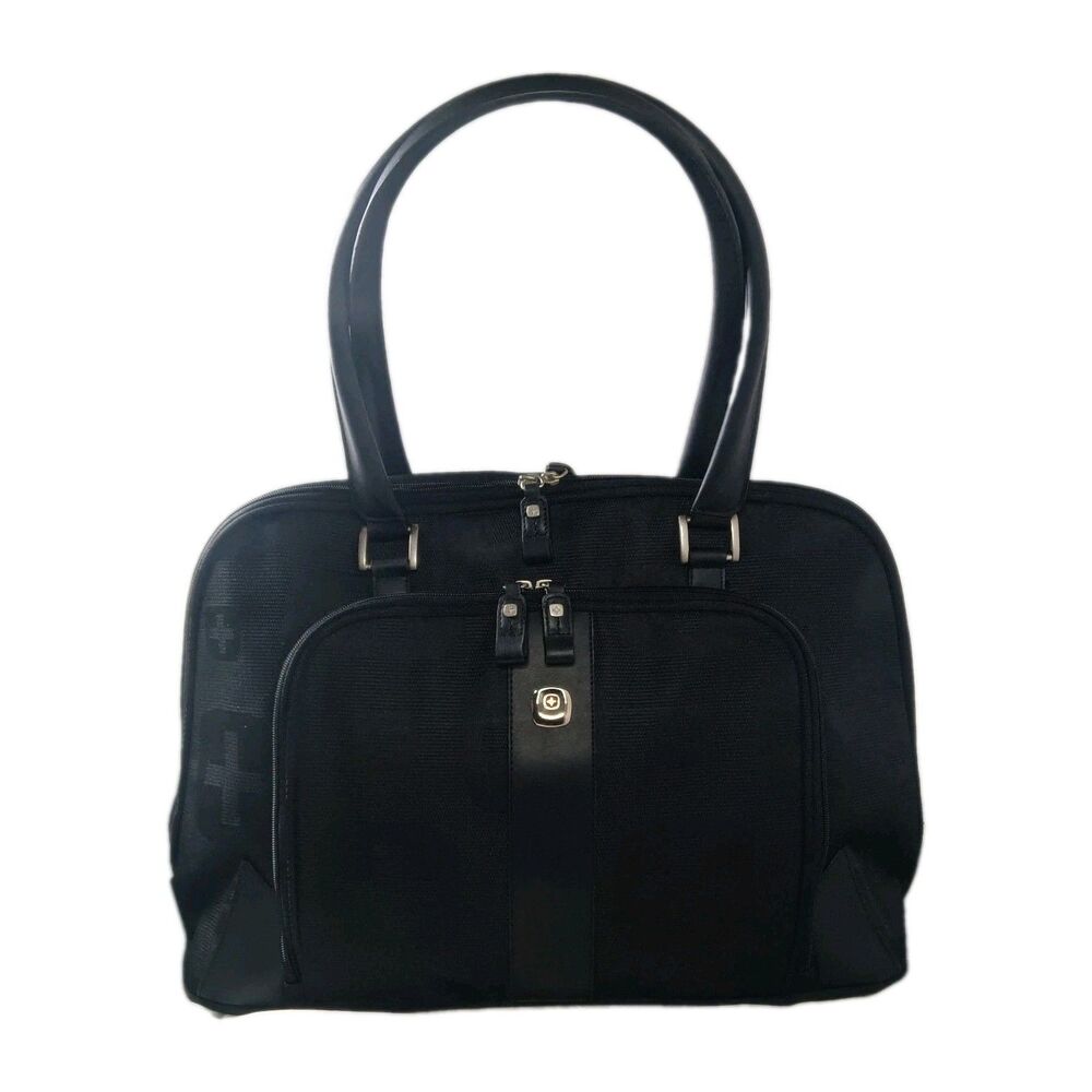 Swiss Gear business Tote Weekender Bag Dome Shaped Black